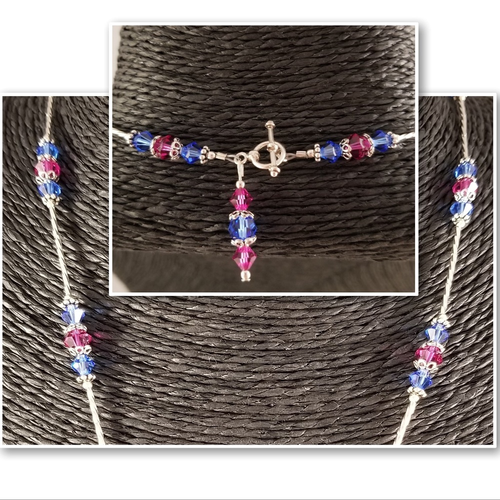 Lampwork Bead and Swarovski Crystal Set - Picture 8 of 9